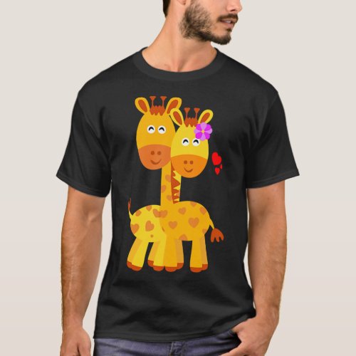 Giraffe Wedding Anniversary Engagement Classic T_S T_Shirt