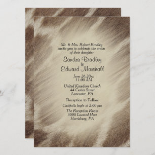 Giraffe Wedding Invitation