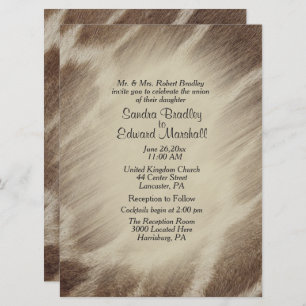Giraffe Wedding Invitation