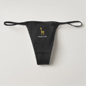 Giraffe Whats Up Thong (Front)