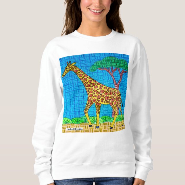 Giraffe (white) - Women's Sweatshirt (Front)