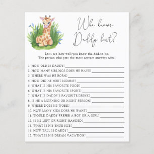 Giraffe - Who knows DADDY best