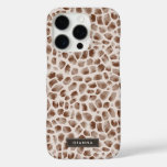 Giraffe Wild Animal Skin Pattern iPhone 16 Pro Case