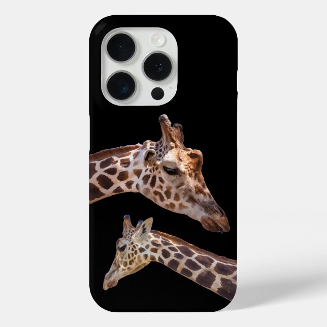 Giraffe Wildlife Safari Black Case-Mate iPhone Case (Back)