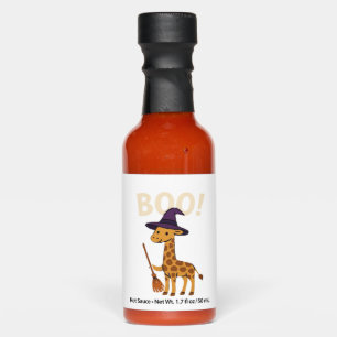 Giraffe Witch Boo Halloween Lover Funny Costume An Hot Sauces