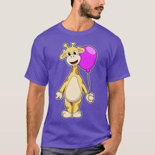 Giraffe with Balloon 2 T-Shirt