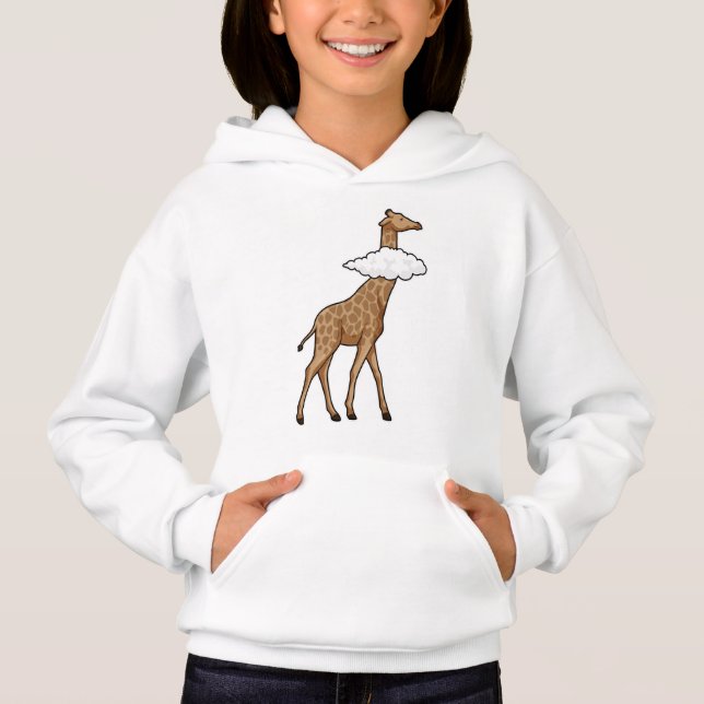 Giraffe with Cloud Hoodie (Front)