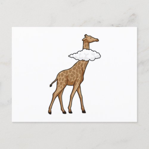 Giraffe with Cloud Postcard