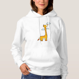 Giraffe with Clouds Hoodie