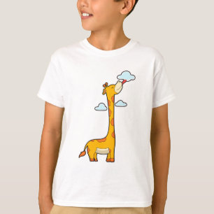 Giraffe with Clouds T-Shirt