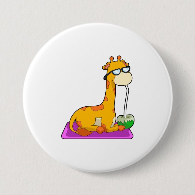 Giraffe with Coconut Button (Front)