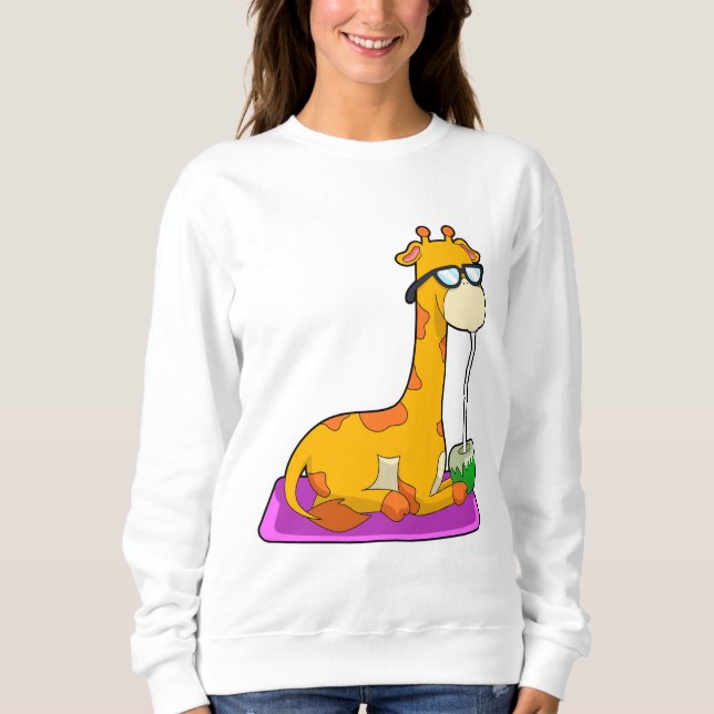 Giraffe with Coconut Sweatshirt (Front)