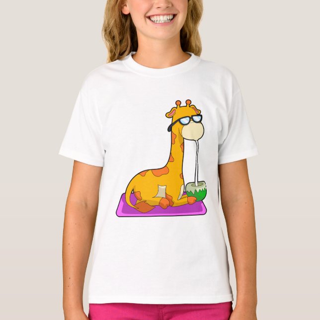 Giraffe with Coconut T-Shirt (Front)