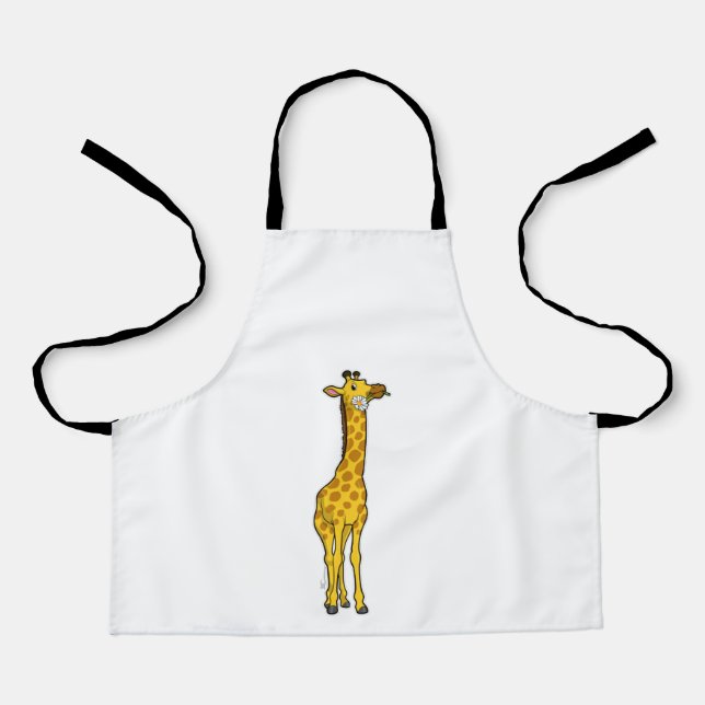 Giraffe with Daisy Apron (Front)