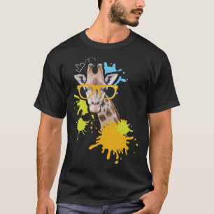 Giraffe with Glasses I Animal I Giraffes T-Shirt