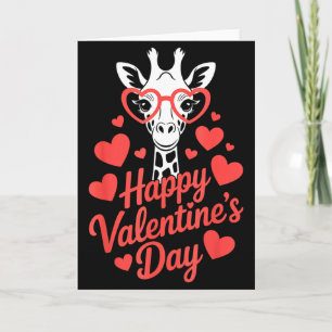 Giraffe With Heart Gles Love Celebration Valentine Card