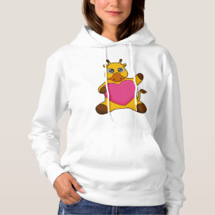 Giraffe with Heart Hoodie