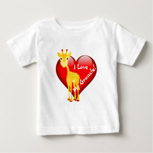 Giraffe with I love my Gruncle! Baby T-Shirt