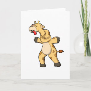 Giraffe with Knot in Neck Card