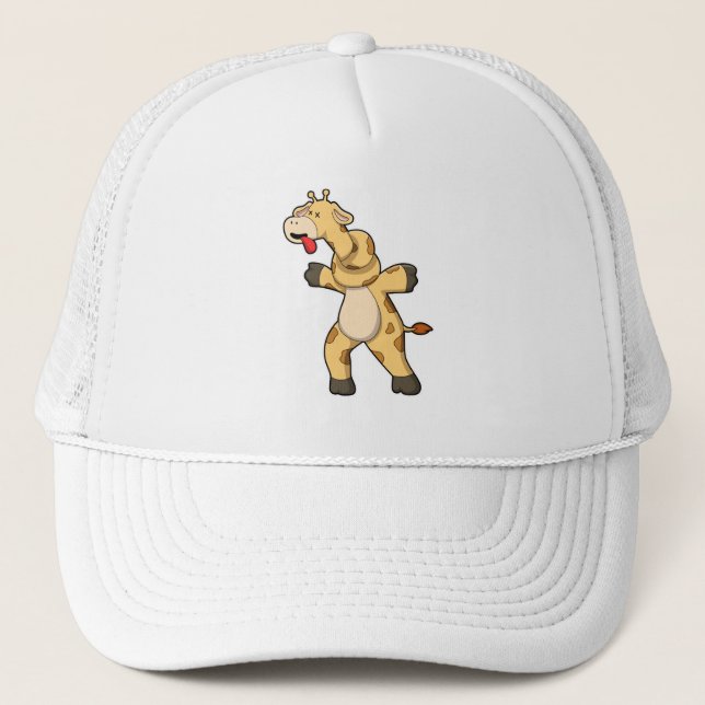 Giraffe with Knot in Neck Trucker Hat (Front)