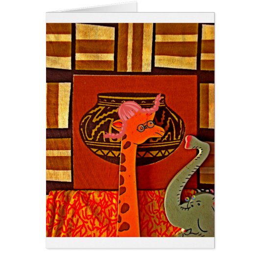 Giraffe with Muffin: A Cute African Design (Front)