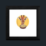 Giraffe With Popcorn Cartoon Animal Humor  Gift Box<br><div class="desc">Giraffe With Popcorn Cartoon Animal Humor</div>