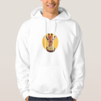 Giraffe With Popcorn Cartoon Animal Humor 