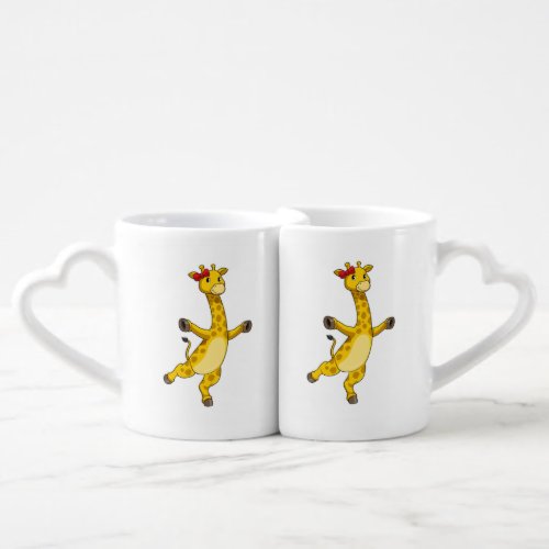 Giraffe with Ribbon Coffee Mug Set