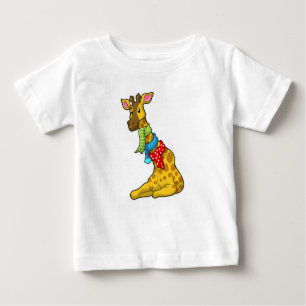 Giraffe with Scarf Baby T-Shirt