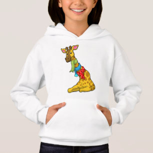 Giraffe with Scarf Hoodie