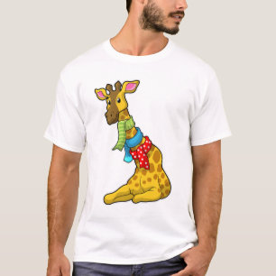 Giraffe with Scarf T-Shirt