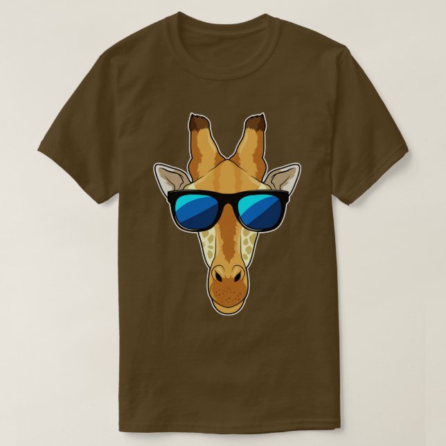 Giraffe with Sunglasses 1 T-Shirt (Design Front)