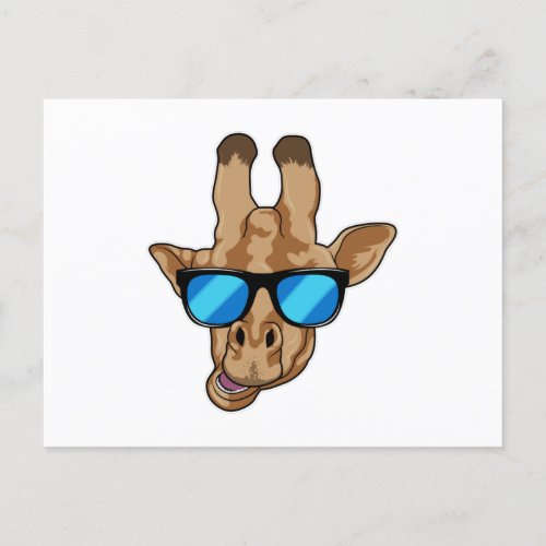 Giraffe with Sunglasses Postcard