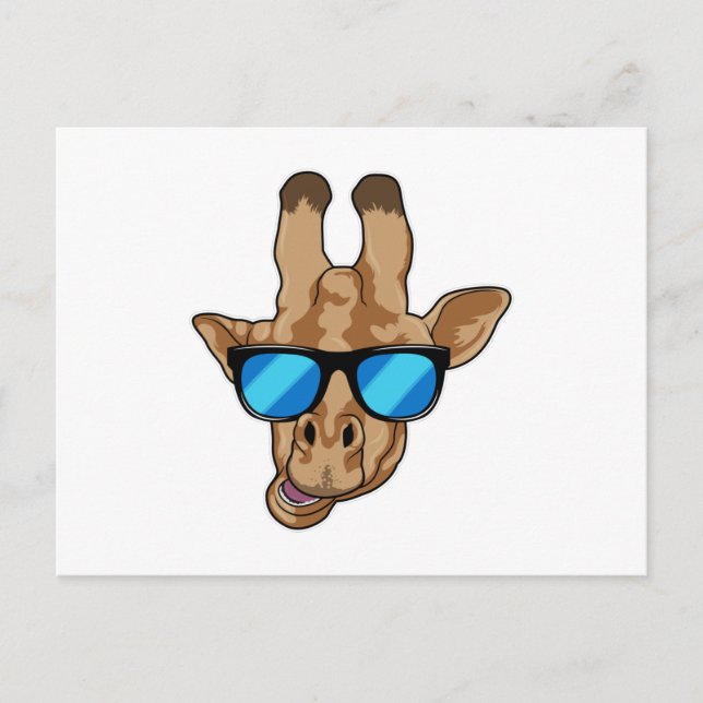 Giraffe with Sunglasses Postcard (Front)