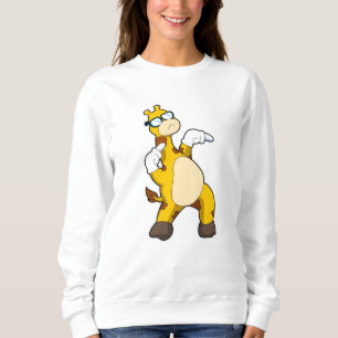 Giraffe with Sunglasses Sweatshirt
