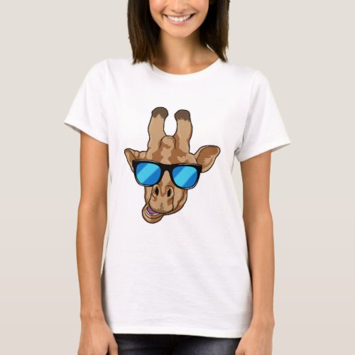 Giraffe with Sunglasses T_Shirt