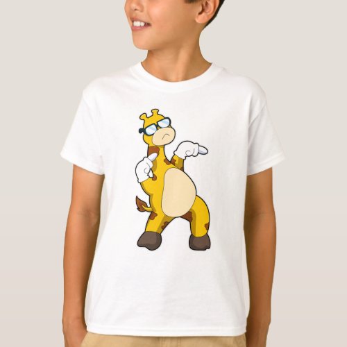 Giraffe with Sunglasses T_Shirt