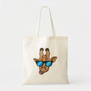 Giraffe with Sunglasses Tote Bag