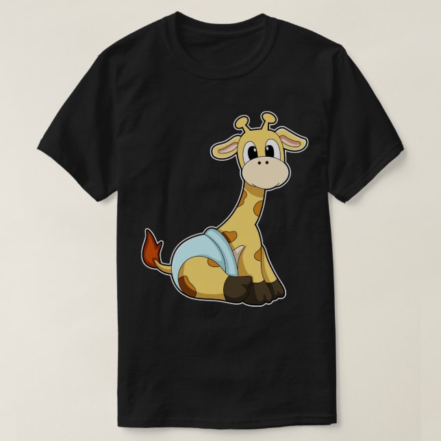 Giraffe with Underpants T-Shirt (Design Front)