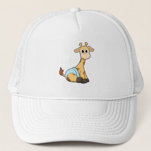Giraffe with Underpants Trucker Hat