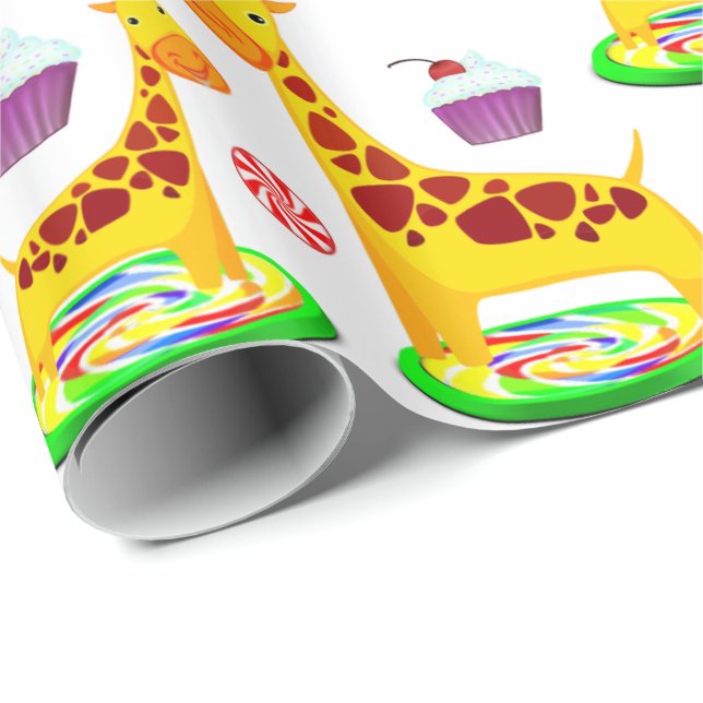 Giraffe Wrapping Paper (Roll Corner)