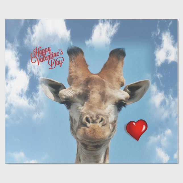 Giraffe Wrapping Paper (Flat)