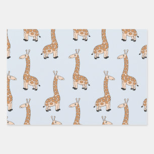 Giraffe wrapping paper sheets