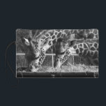 Giraffe Wristlet<br><div class="desc">Black and white Mom and baby giraffe wristlet.</div>