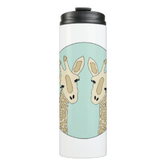 Giraffenpaar grün thermal tumbler
