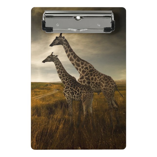 Giraffes and The Landscape Mini Clipboard (Front)