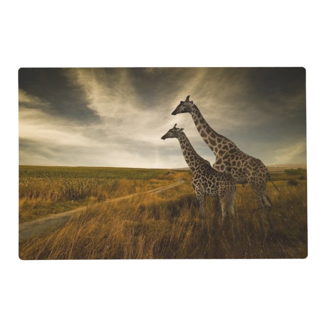 Giraffes and The Landscape Placemat (Front)