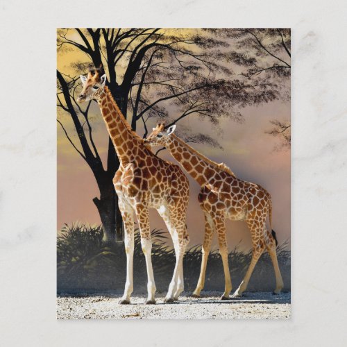Giraffes and trees Mug Flyer