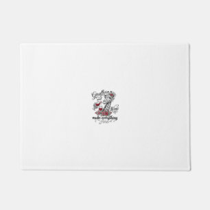 Giraffes And Wine Vintage Engraving Shirt Design_1 Doormat