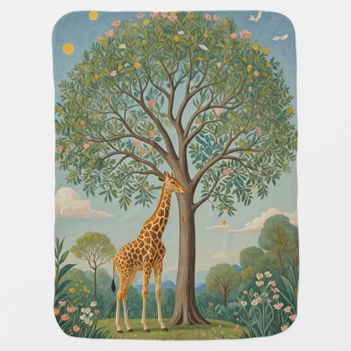 Giraffes Canopy Baby Blanket